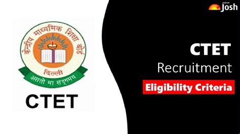 Ctet Eligibility Criteria Check All Details Here