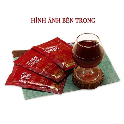 Nước Hồng Sâm Hàn Quốc Nguyên Chất Korean Red Ginseng Gold Deadong 80ml 30 Gói Lyo Shop