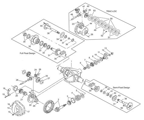 Dana 44 Front Axle Parts List