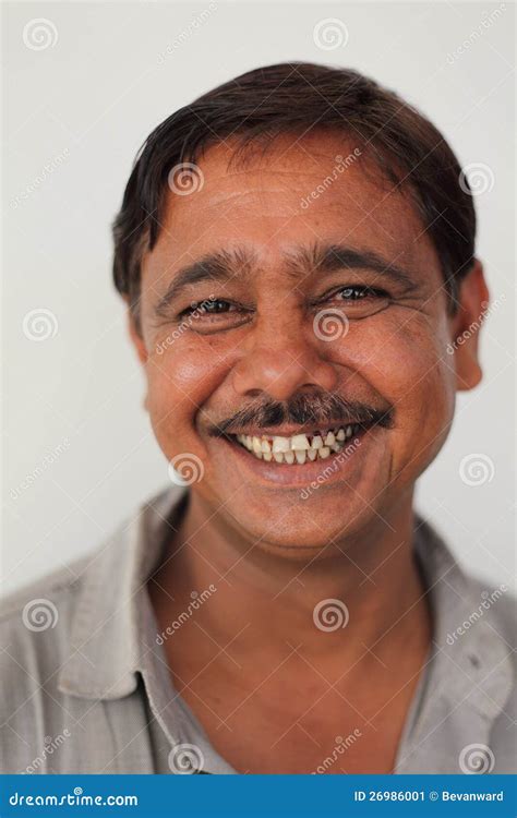 Smiling Indian Man Editorial Photo Image Of Hairy Karauli 26986001