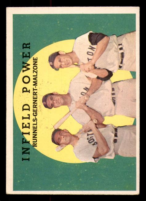 Topps Pete Runnels Dick Gernert Frank Malzone Infield Power