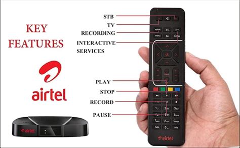 Buy Airtel Digital TV Remote Original Compatible With HD SD Set Top Box