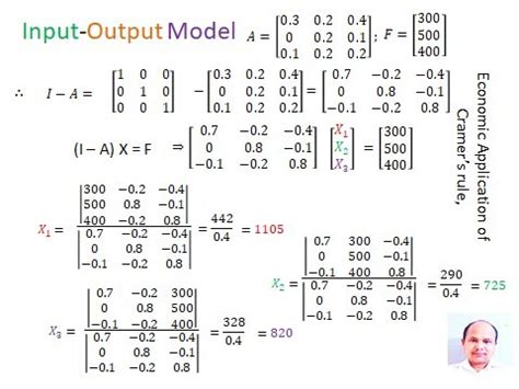 Leontief Input Output Model Or Input Output Analysis YouTube