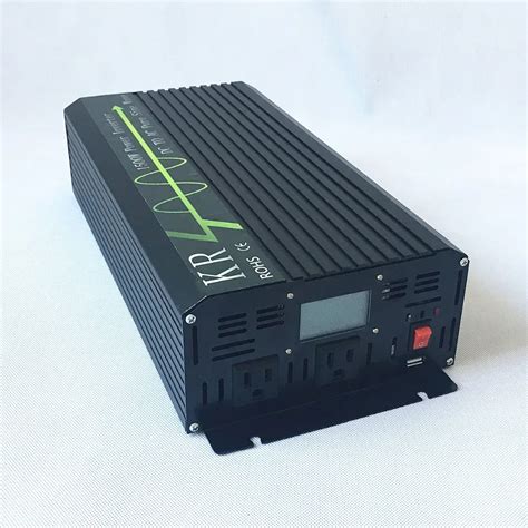 Power Inverter 1500w Peak 3000w Off Grid Pure Sine Wave 12v24v48v To 120v220v With Lcd