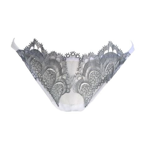 AMBRA Lingerie Slips Grand Arche Tanga Wit Grijs 1325 Italian Design Fashion Beauty