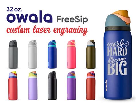 Owala Freesip Oz Bottle Free Laser Engraving Stainless Steel Powder