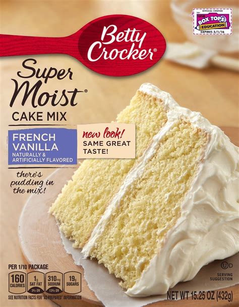 Betty Crocker De Super Moist Vanille Fran Aise M Lange G Teau