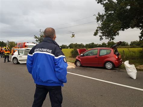 Loire Accident Sur La D8 à Saint Romain Le Puy Le Conducteur Mis En