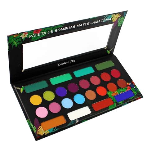 Paleta De Sombras Matte Amaz Nia Cores Ludurana Mais Vaidosa