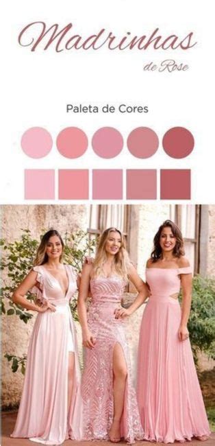 Introduzir 40 Imagem Paleta De Cores Vestido Rosa Vn