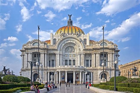 The Palacio De Bellas Artes Palace Of Fine Arts Mexico City Was