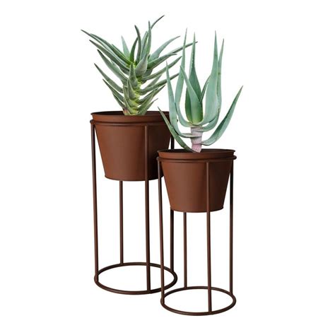 Set Doua Ghivece Decorative Azay Design Pentru Plante Si Flori Din