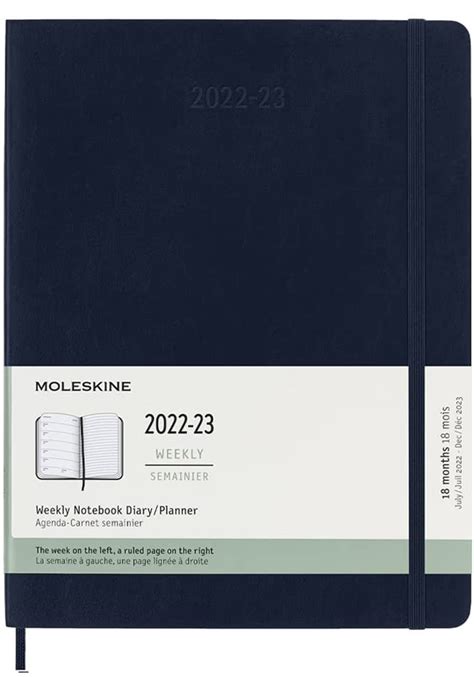 Kalendarz Moleskine 2022 2023 18 miesięczny rozmiar XL bardzo duży