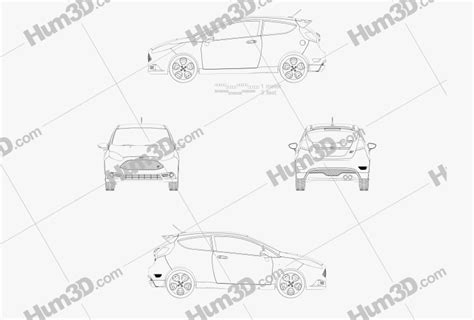 Ford Fiesta St Door Blueprint Dmodels Org