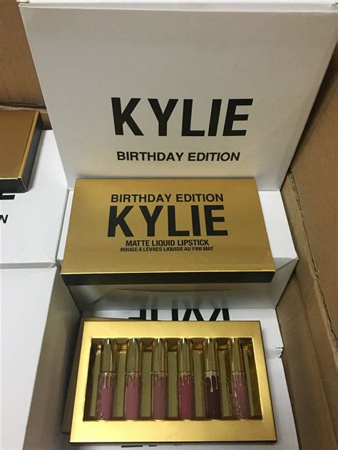 Kylie Jenner Limited Gold Birthday Edition Kylie Lipsticks Matte Liquid