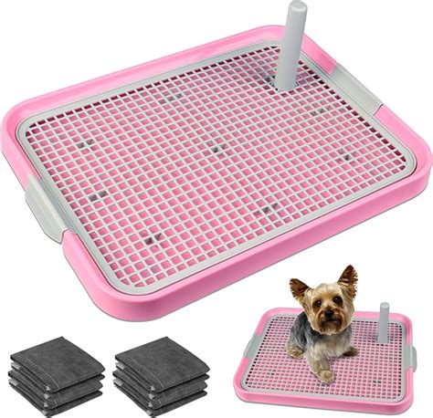 HYERSPACE Self-draining Indoor Dog Potty Tray For Small And Medium Dogs ...