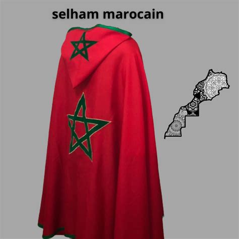 سلهام مغربي فاخر بعلم المغرب selham marocain