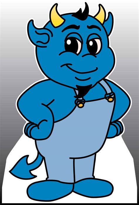 Standee-Blue-Devil-52x35 - Mascot Junction