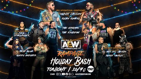 Aew Rampage Holiday Bash 2023 Notes Results Two Title Matches Tpww