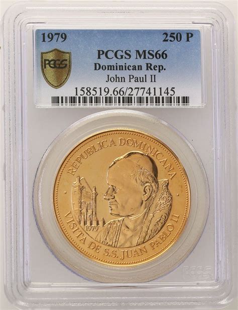 Dominikana Pesos Jan Pawe Ii Pcgs Ms Max Archiwum Niemczyk Pl