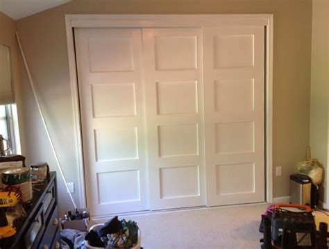 Triple Bypass Closet Doors Home Design Ideas