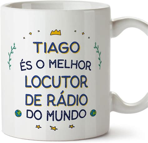 Mugffins Tazas Personalizadas Para Locutor Hombre En Portugu S