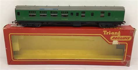 Tri Ang Hornby R Oo Gauge Caledonian Brake Comp Coach Boxed