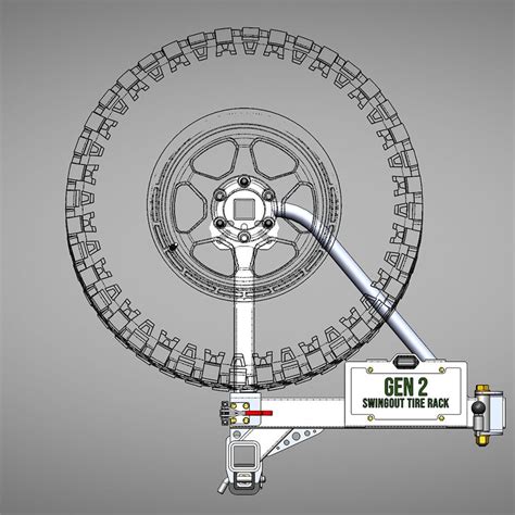 Universal Spare Tire Carrier Diy Build Kit Etsy