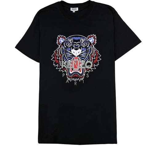 Kenzo Icon Tiger T Shirt Blackred Onu