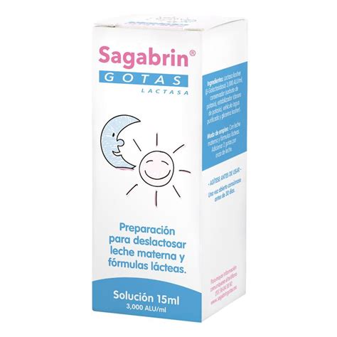 Solución Pediátrica Sagabrin Lactasa Gotas 15ml Chedraui