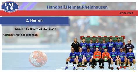 Herren Osc Tv Issum Osc Handball Heimat Rheinhausen