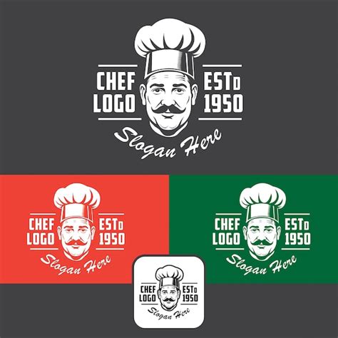 El Logotipo De Chef Vector Premium