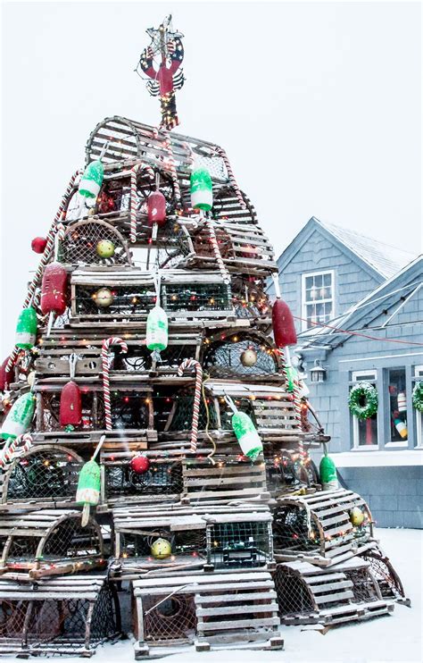 How Do You Know Its The Holiday Season In A Fishing Town Lobster Trap