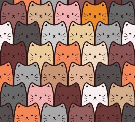 Fondo De Pantalla Con Gatos Patr N Sin Fisuras De Dibujos Animados Ice