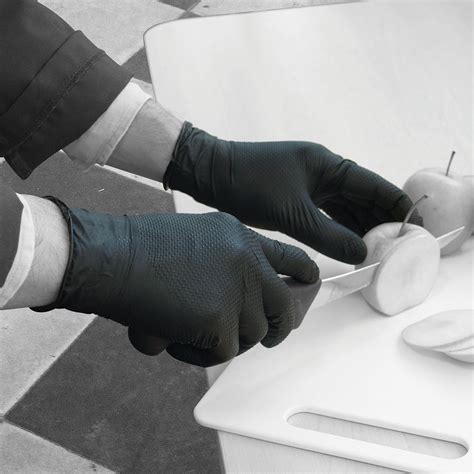 Finite Black Nitrile Powder Free Disposable Glove Polyco Healthline