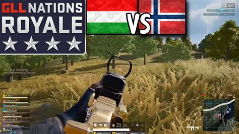 Hungary Vs Norway Match 2 GLL Nations Royale PUBG YouTube