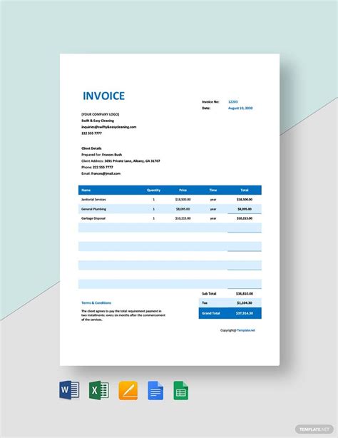 Excel Invoice Template Mac