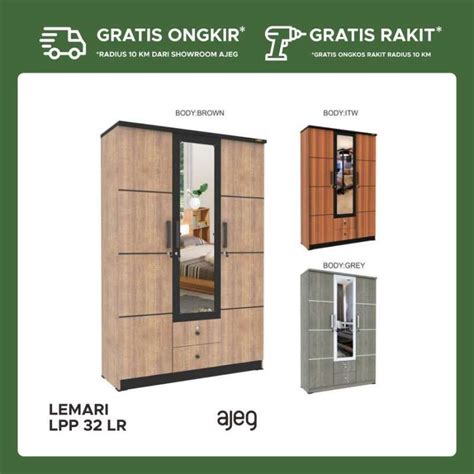 Jual Lemari Pakaian 3 Pintu Romaro Lpp 32 Lr Di Seller Ajeg Co Id