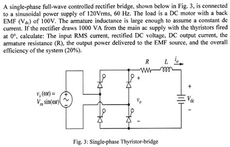 VIDEO Solution A Single Phase Full Wave Controlled Rectifier Bridge