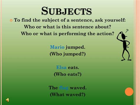 PPT - Basic Sentence Structure: Subjects & Verbs PowerPoint ...