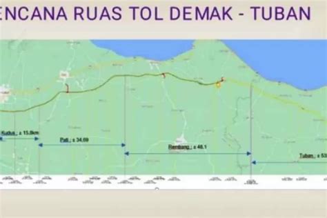 Rencana Jalan Tol Demak Tuban Lintasi Desa Di Jawa Tengah Suara