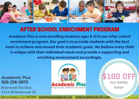 Academic Plus After School Enrichment Program Connecting People In