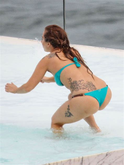 LADY GAGA In Bikini At Hotel Pool In Rio De Janeiro HawtCelebs