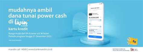 Program Powercash Di Livin By Mandiri Mandiri Kartu Kredit