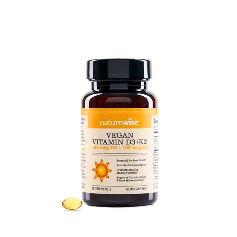 Vegan Vitamin D3 K2 Naturewise