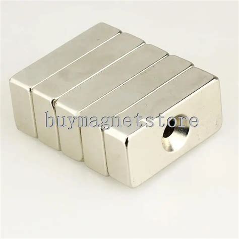 Pc N Strong Block Magnets Mm X Mm X Mm Hole Mm Rare Earth