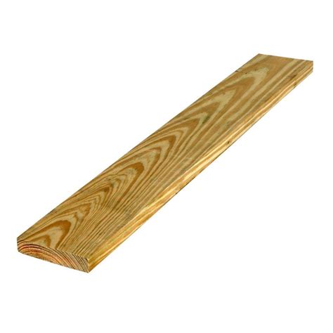 Weathershield 1 In X 4 In X 12 Ft Pressure Treated Board 155393