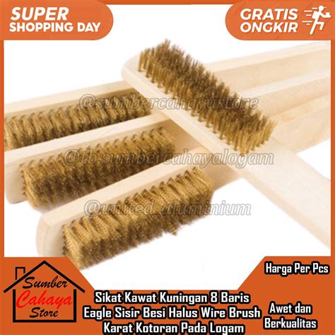 Jual Sikat Kawat Kuningan Baris Eagle Sisir Besi Halus Wire Brush