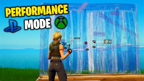 How To Get PERFORMANCE MODE On Console PS4 PS5 XBOX Fortnite YouTube