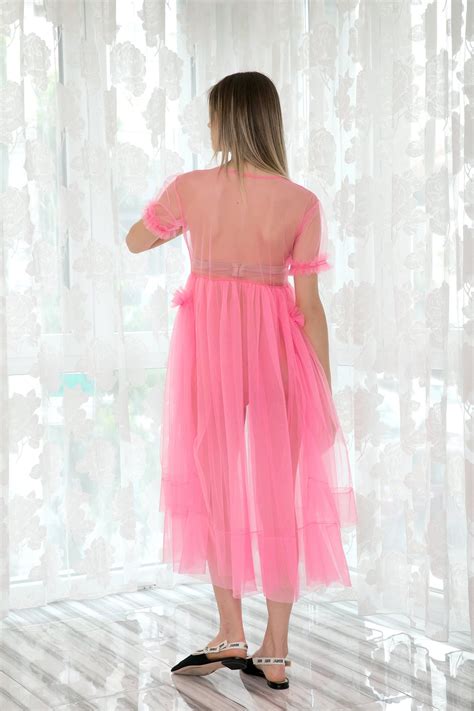 Sheer Pink Dress Allseams